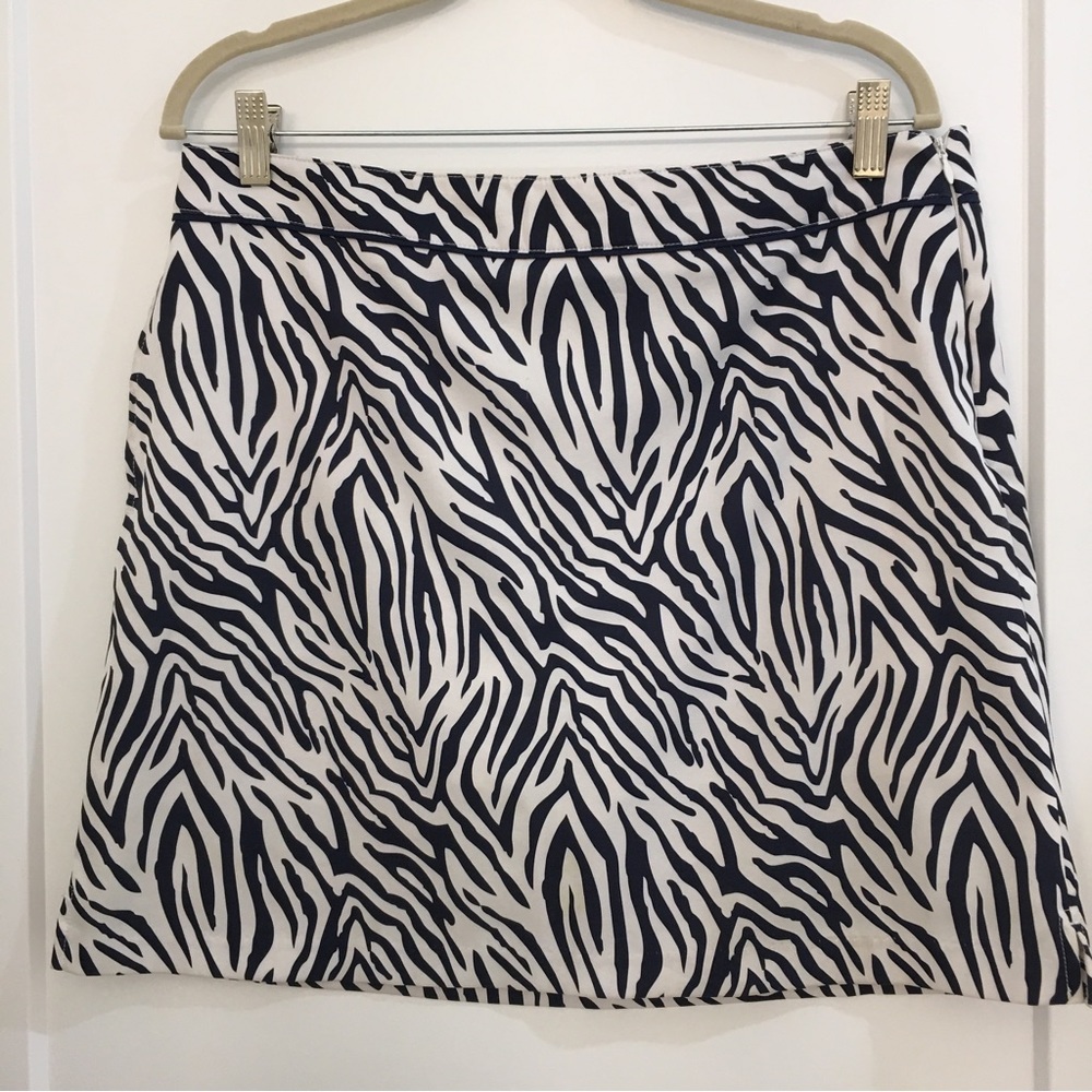 Blue & white dressy skort. Size 10.